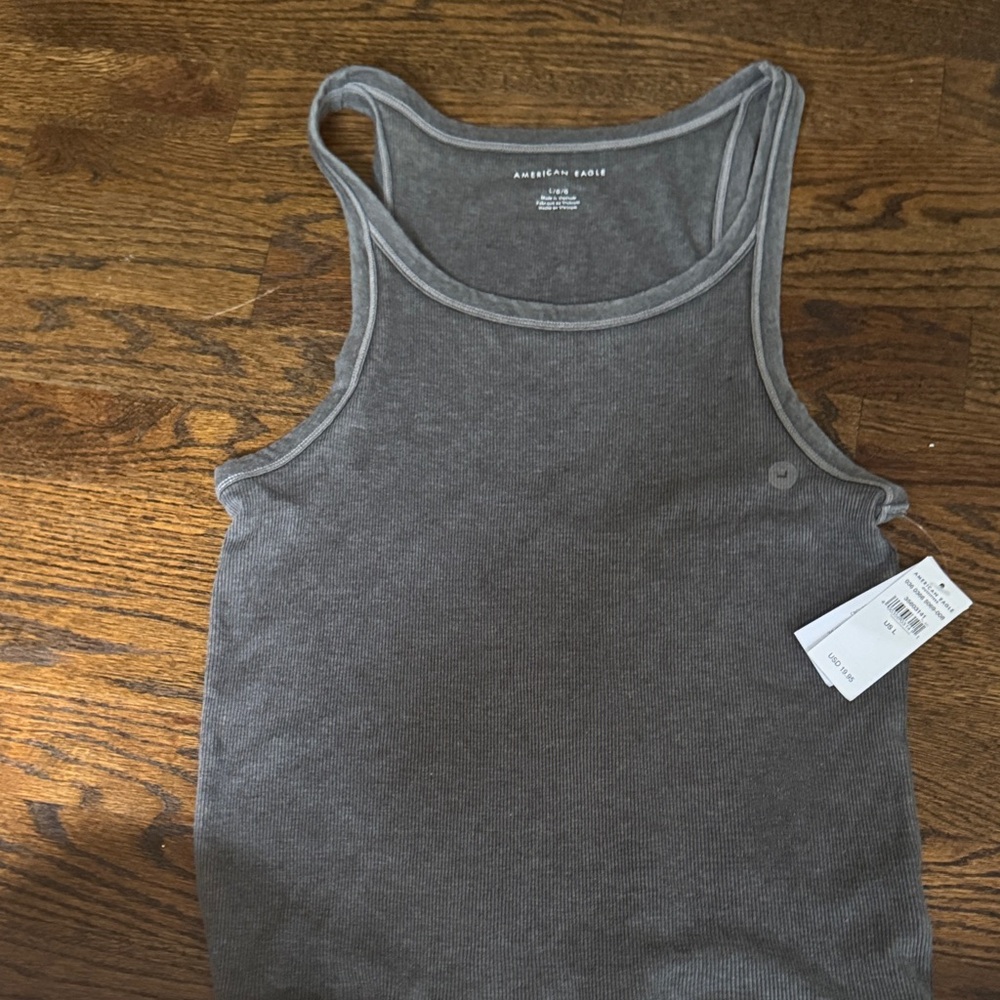 American Eagle Outfitters Gray Tank Top
